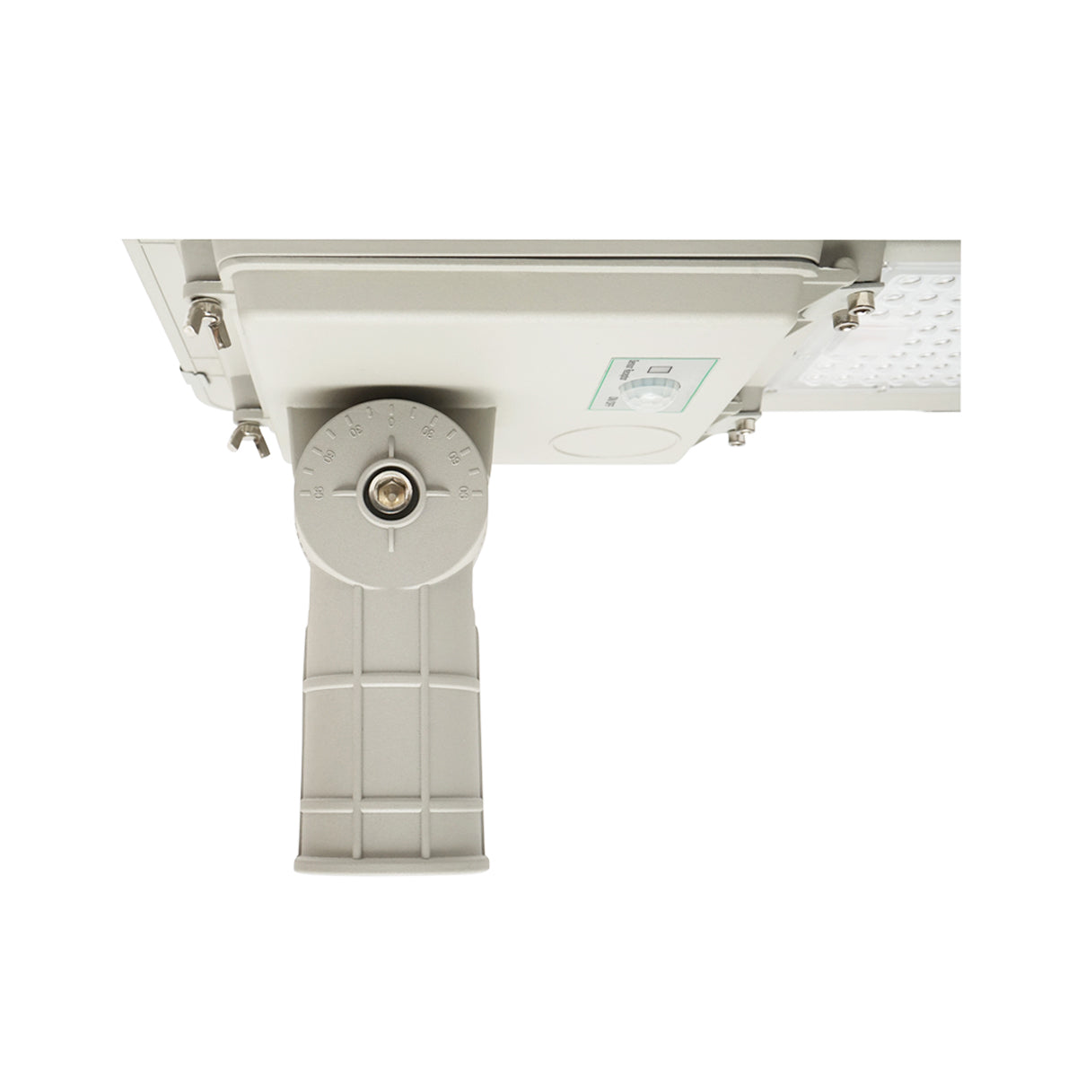 Napelemes LED-es közvilágítási lámpa 180W, 6500K, IP65, napelemmel, mozgásérzékelővel és oszlopra szerelhető Breckner Germany