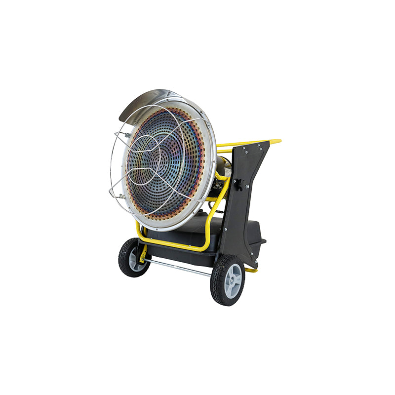 Olajtüzelésű kályha katalitikus égéssel és infravörös sugárzással 220/240V 40KW 38L 3,8L/h 28,4Kg Breckner Germany