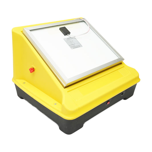 10 Joule elektromos kerítés impulzusgenerátor 25W-os napelemmel és 12V/25Ah akkumulátorral Breckner Germany