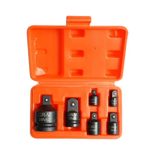 6 részes dugókulcs reduktor készlet 1/4" – 3/8" – 1/2" – 3/4" Cr-V Breckner Germany készlet csökkentő edzett racsnis kulcsokhoz