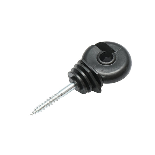 Kompakt gyűrűs szigetelő fekete fekete fekete fi 5.6mm 87x37mm elektromos kerítés Thor