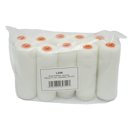 10 db habszivacs trafalet tekercsből álló készlet, hossza 10cm, átmérője 35mm