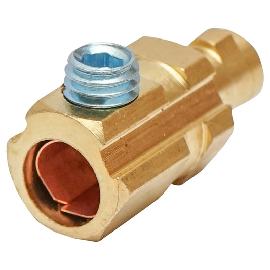 Csatlakozó 9mm, DKJ10-25 piros hegesztőkábelhez Breckner Germany