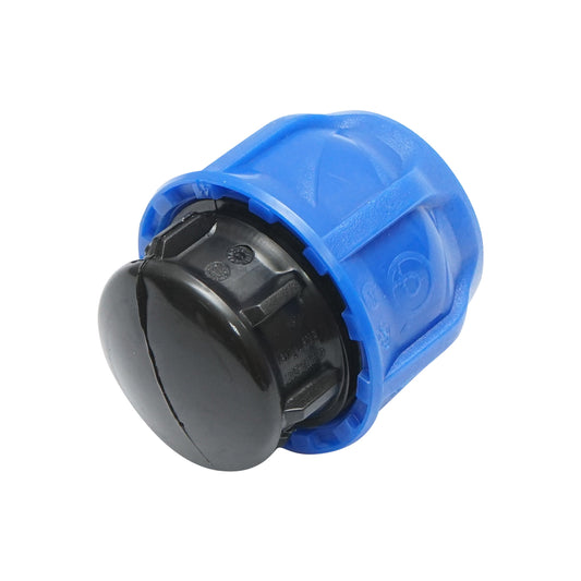D25mm max 16bar D25mm max 16bar tömörítő sapka HDPE öntözőrendszerekhez