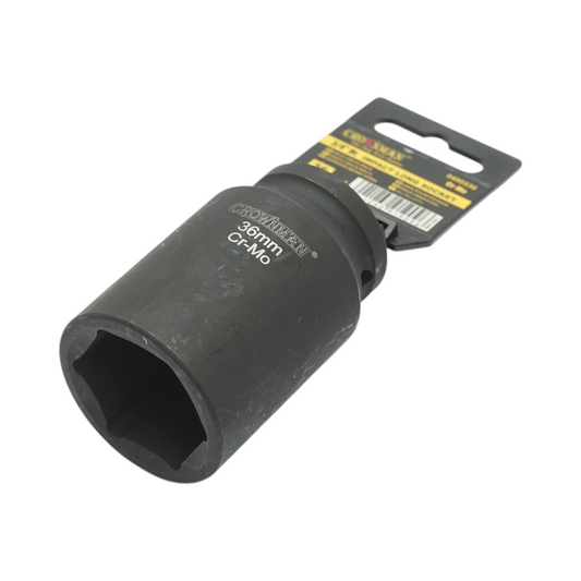 36 mm hosszú ütőcsavarkulcs, 3/4" négyzetes Cr-Mo Crownman