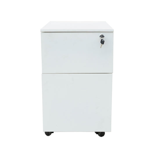 Fém irattartó szekrény, 2 fiókos, görgős 560x340x480mm, RAL7035 Breckner Germany