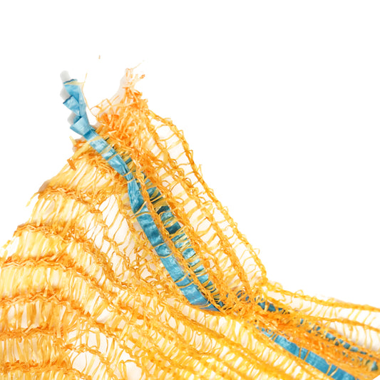 Raschel hálós zsák 500x800mm zöldségekhez 40kg sárga színben