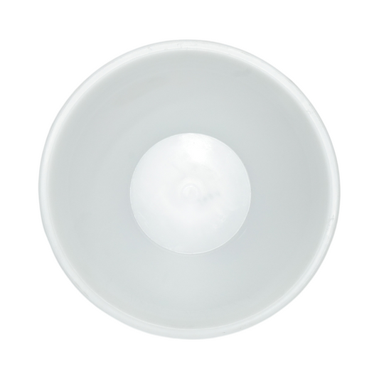 12 literes fehér műanyag állati etető vödör fém fogantyúval