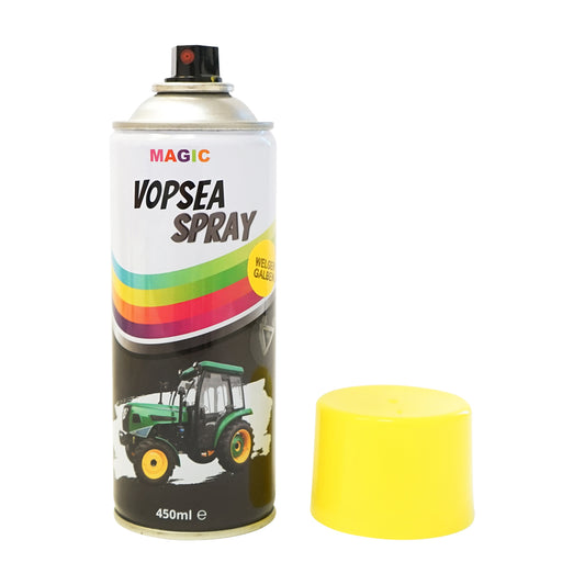 Professzionális Welger sárga gyorsan száradó autófesték spray 450ml MAGIC