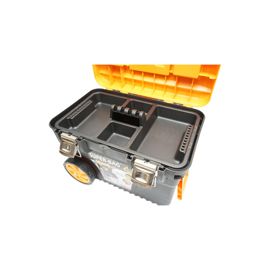 Nagy teherbírású szerszámosláda kocsikerekekkel 652x400x420mm