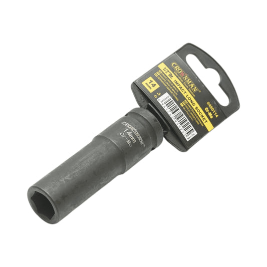 14 mm hosszú ütőcsavarkulcs, 1/2" négyzetes Cr-Mo Crownman