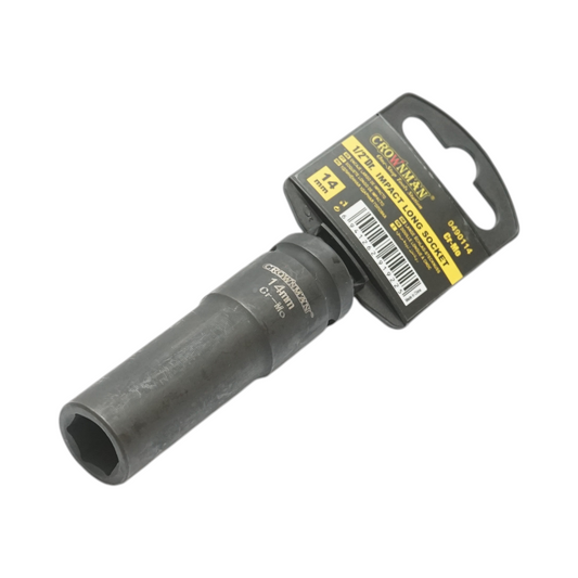 14 mm hosszú ütőcsavarkulcs, 1/2" négyzetes Cr-Mo Crownman