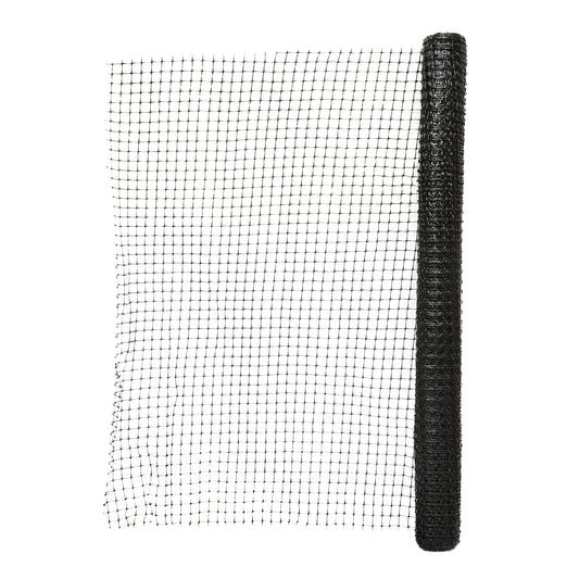 Kerítésháló 90cmx10m 20x20mm-es szemekkel, fekete színű