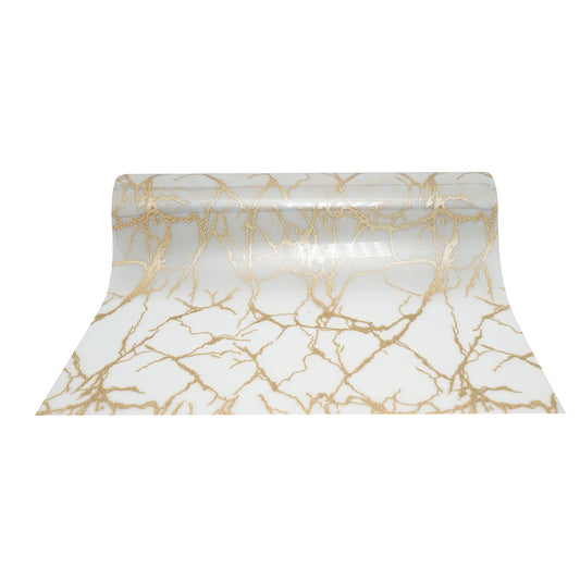 Tekercs védőfólia dekoratív asztallaphoz PVC szilikonizált 0,8x20m, vastagság 1,2mm, márványminta Breckner Germany