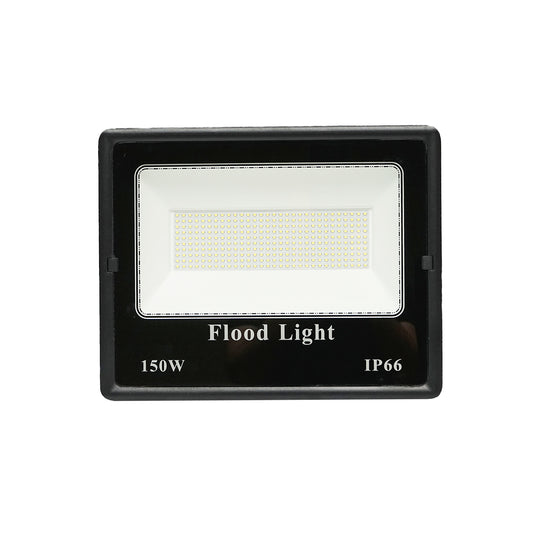 LED reflektor 150W, 220V, 6500K, IP66 fekete 360x285x67mm Breckner Germany