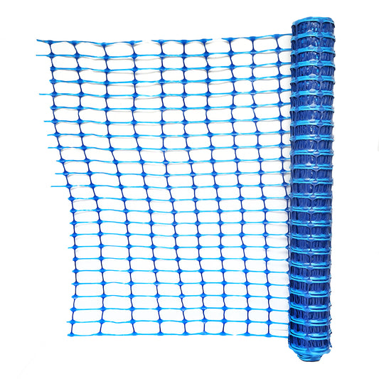 1mx50m kerítésháló, 70x40mm-es hálószemekkel, 110g/m kék