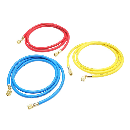Tömlőkészlet 180 cm 3 színű R-410a freon feltöltéshez