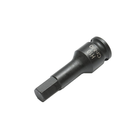 Ütőcsavarkulcs, hatlapú H10, 60 mm, négyzetes 3/8 Cr-Mo
