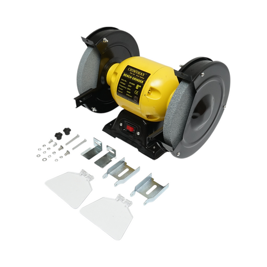 Padcsiszoló 400W, 220V, 200x20x16mm csiszolókorong, 2950rpm Crownman
