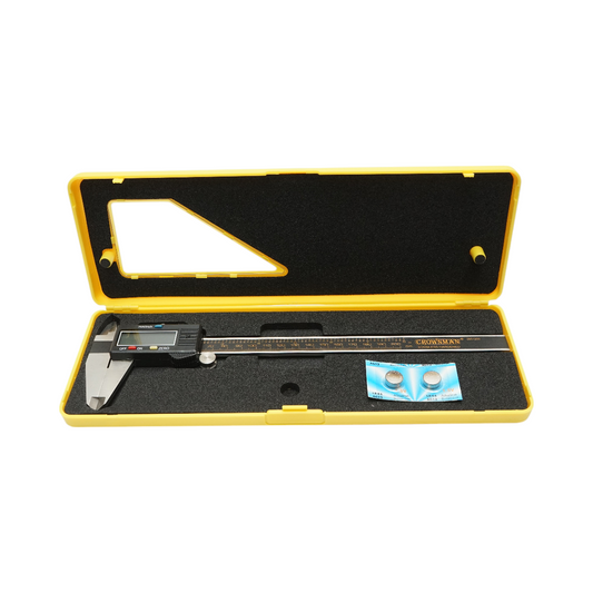 Crownman professzionális digitális mélységmérő 200mm, dupla mm/inch skála, belső, külső, mélység Crownman