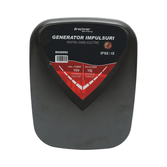 Impulzusgenerátor 15 Joule, DC 12V/220V elektromos kerítéshez IPX6 Breckner Germany