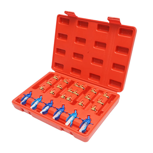 Teszt- és tisztítókészlet benzinbefecskendezőkhöz 24 darab Breckner Germany