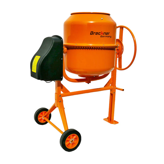 Betonkeverő 650W, térfogat 160L, öntöttvas fogaskerék és korona, 58Kg Breckner Germany