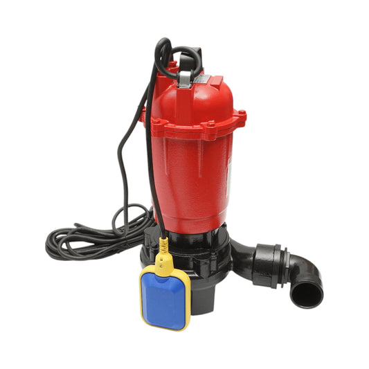 Merülő szennyvízszivattyú, merülő vízelvezető úszóval és chopperrel 2600W, 220V, H12m, áramlási sebesség 333 L/min, kábel 8m Breckner Germany