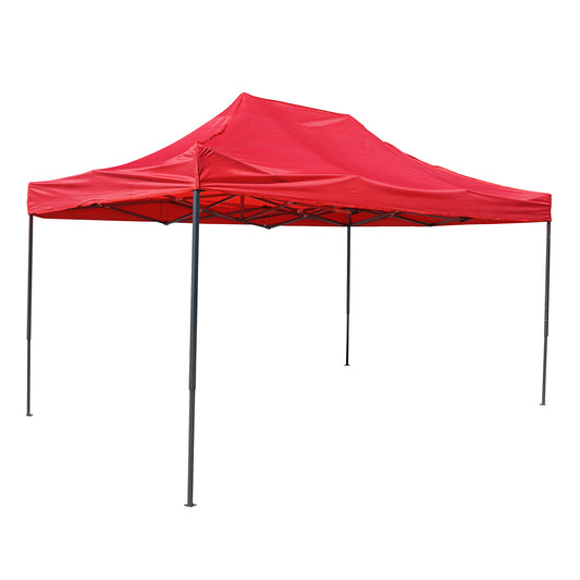 Piros zászlós sátor 3mx4.5m, állítható magasságú, összecsukható Breckner Germany