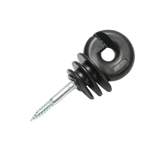 Gyűrűs szigetelő Easy Drill fekete Easy Drill fekete fi 5.9mm 90x40 mm elektromos kerítés Breckner Germany