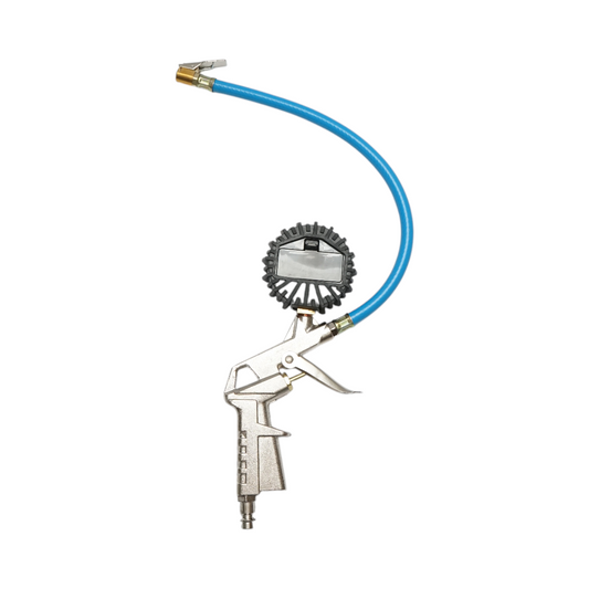 Professzionális gumiabroncs-felfújó pisztoly 330 mm-es tömlővel és digitális nyomásmérővel 0-16 bar Breckner Germany