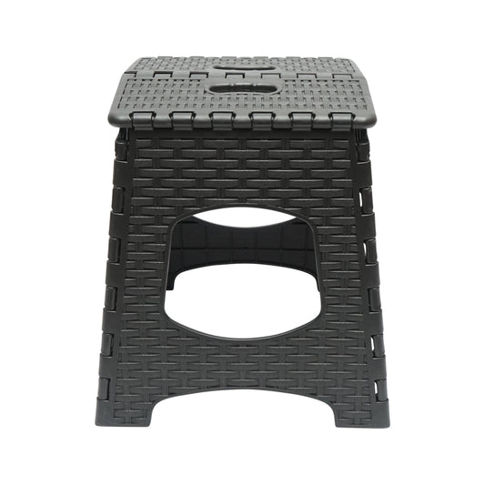 Összecsukható műanyag szék fekete 286X325X270 mm