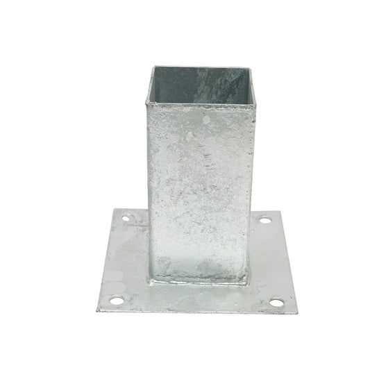 Négyszögletes oszlop tartó 71x71x150mm, horganyzott acélból