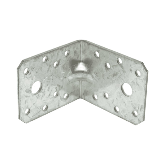 Csatlakozó zár megerősítéssel 70x70x55mm, vastagság 2,5mm, horganyzott acélból