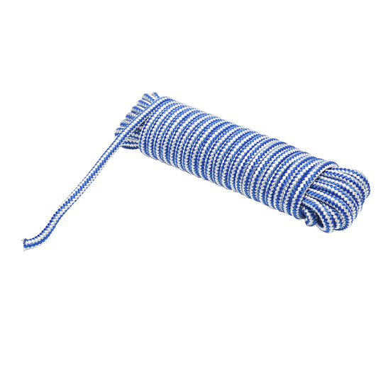PP fonott zsineg 8mmx10m, fehér/kék Breckner Germany