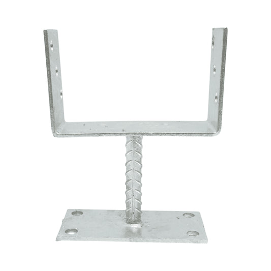 Fix talapzat 151x60x101mm, vastagság 5mm, horganyzott acélból
