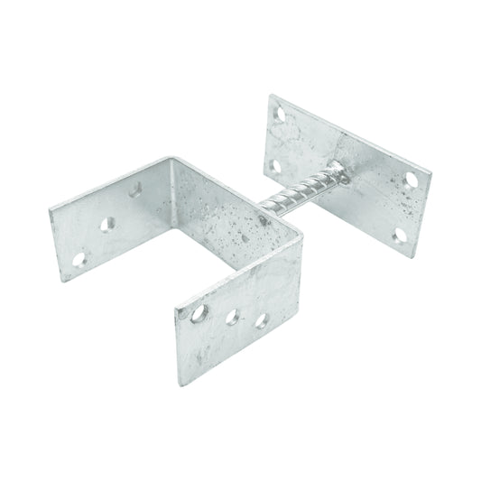 Rögzített alap 121x60x102mm, vastagsága 5mm, horganyzott acélból készült