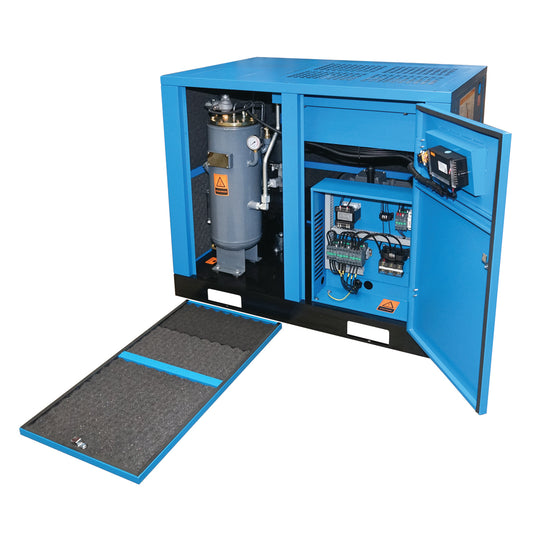 Csavarkompresszor 22KW/ 30CP, 3,6mc/min szárítóval Breckner Germany