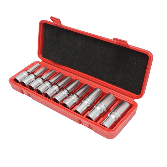 E-Torx E8-E24 E-Torx E8-E24 csőkulcskészlet, négyzet alakú 1/2 hüvelyk 10 darab
