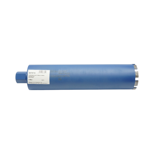 Gyémánt magfúrófej 102x450mm 1-1/4 UNC belső menettel, nedves fúrás betonhoz, téglához Breckner Germany