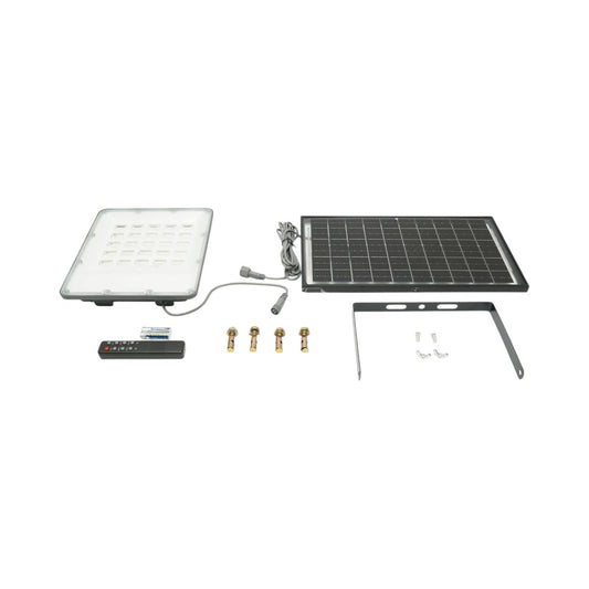 200W LED reflektor, 6500K bifaciális 20W napelem panellel, 10000mAh akkumulátor és távirányító IP66 Breckner Germany
