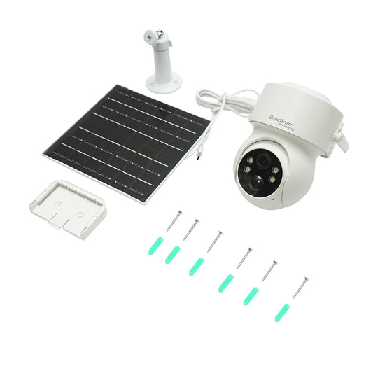 4 MP megfigyelő kamera 5W-os napelemmel, 18650-es gyorstöltő akkumulátorral, WIFI 2,4 GHz, 360 fokos PTZ PTZ forgatható mozgásérzékelővel, emberi PIR érzékeléssel, riasztással, éjjellátással és iCSee alkalmazással.