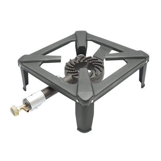 Pirostrie, négyzet alakú gázégő 4 lábbal 300x300x125mm