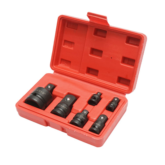 6 darabos ütőadapter-készlet racsnis racsnis ütőadapterek négyszögletes 1/4, 3/8, 1/2, 3/4 hüvelykkel