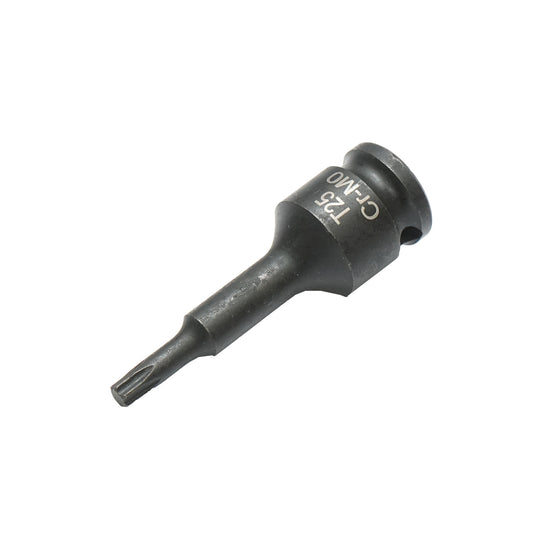 T25 torx ütőcsavarkulcs, 60 mm, 3/8 négyzetes Cr-Mo