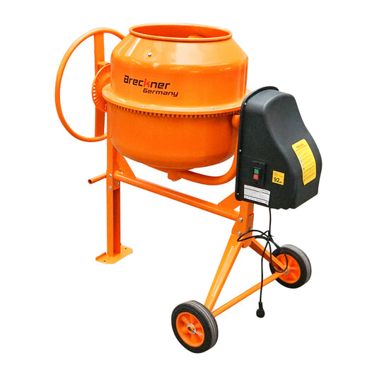 Betonkeverő 550 W, 140 l tál térfogat, öntöttvas fogaskerék és korona, 48 kg Breckner Germany