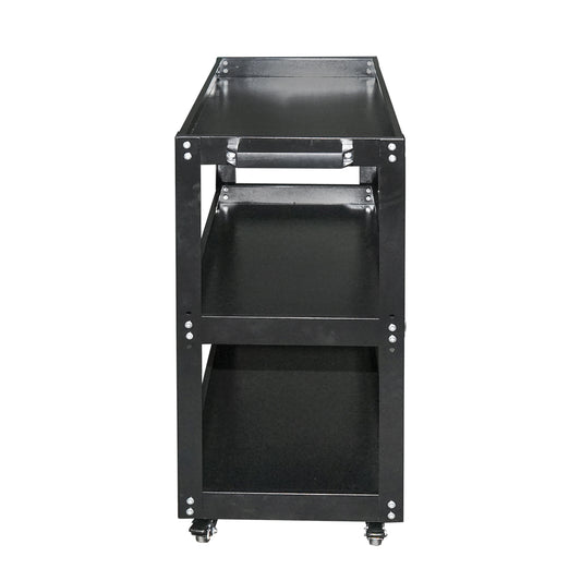 Kerekeken guruló fém kocsi fogantyúval 750x700x360mm