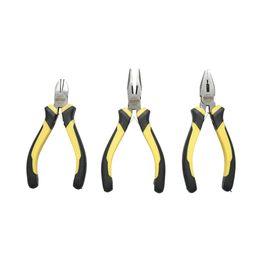 Crownman 3 darabos mini patent kombinált fogó, éles, hegyes hegyű 115mm