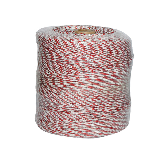 Orsóhuzal piros-fehér fi 3mm 4x0.3mm 0.5 Ohm/m SS, 500m elektromos kerítés Breckner Germany