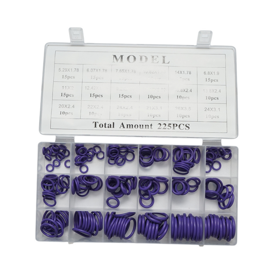 Lila O-gyűrű készlet légkondicionáló rendszerhez 225 darab